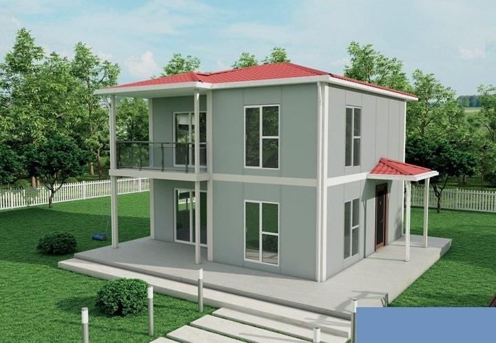 3+1 Çift Katlı Prefabrik Ev 118 m2