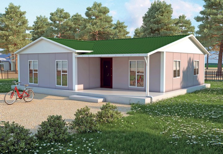 3+1 Tek Katlı Prefabrik Ev 117 m2