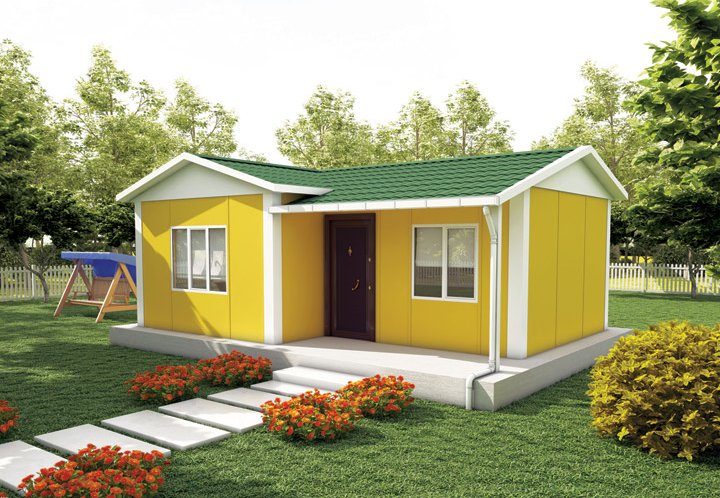 1+1 Tek Katlı Prefabrik Ev 40 m2